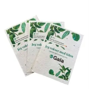 Bedrukt groeipapier verschillende bloemen/planten